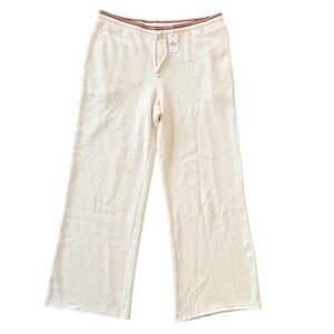 Marine Layer Antique White Wide Leg Sweatpants Supersoft‎ Drawstring Lounge XL